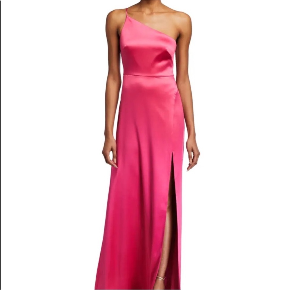 Likely Cardallino Asymmetrical Gown Fuschia